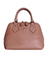 Balmoral Dome Tote, &pound;120, Handbags, Tan, Leather, Front view